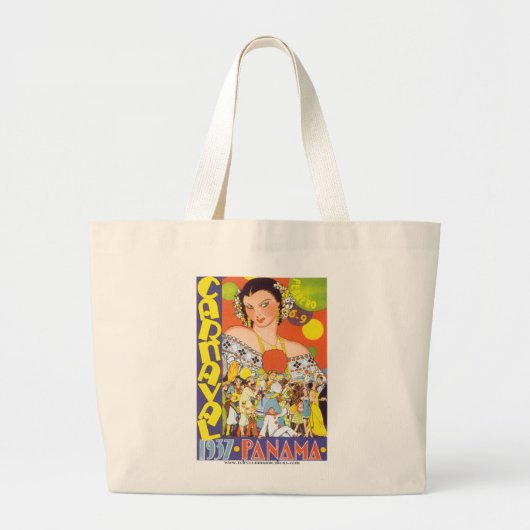 Carnaval in Panama Grote Tote Bag (Voorkant)