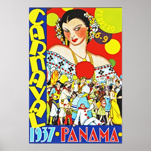 Carnaval in Panama Poster (Voorkant)
