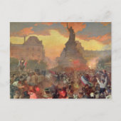 Carnaval in Parijs ter ere van de Russische Briefkaart (Voorkant)