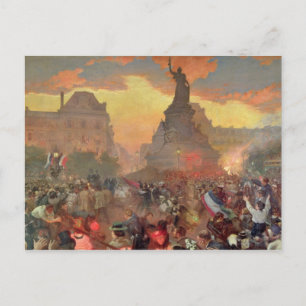 Carnaval in Parijs ter ere van de Russische Briefkaart