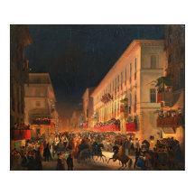 Carnaval in Rome, het feest van Moccoletti