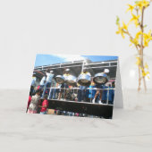 Carnaval in San Fernanado Trinidad Kaart (Gele Bloem)