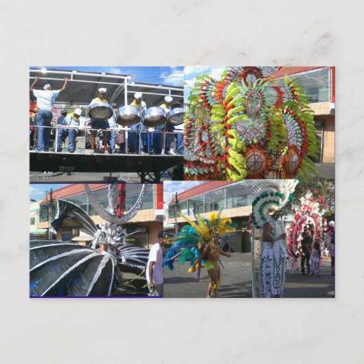 Carnaval in Trinidad Briefkaart (Voorkant)