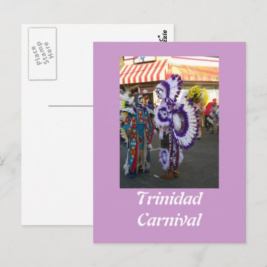 Carnaval in Trinidad Briefkaart (Voorkant / Achterkant)
