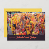 Carnaval in Trinidad en Tobago Briefkaart (Voorkant / Achterkant)