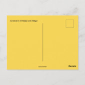 Carnaval in Trinidad en Tobago Briefkaart (Achterkant)