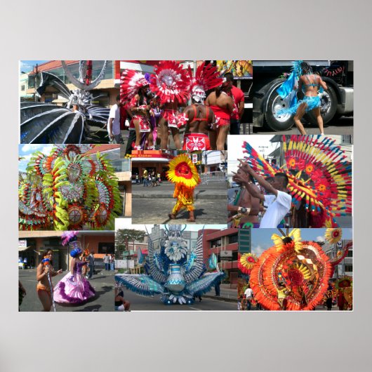 Carnaval in Trinidad Poster (Voorkant)