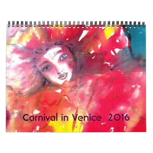 Carnaval in Venetië 2016 / Italiaanse Masquerade Kalender (Hoes)