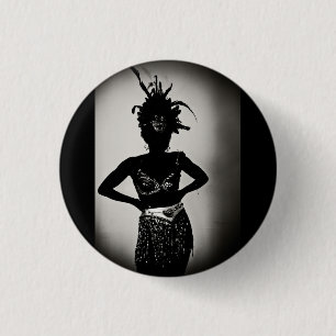 carnaval is een b * * * * ronde button 3,2 cm