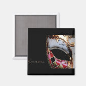 Carnaval - Italië - Masker Magneet (Voorkant / Achterkant)