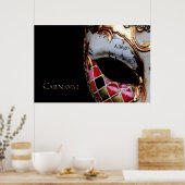 Carnaval - Italië - Masker Poster (Keuken)