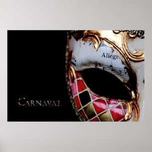 Carnaval - Italië - Masker Poster