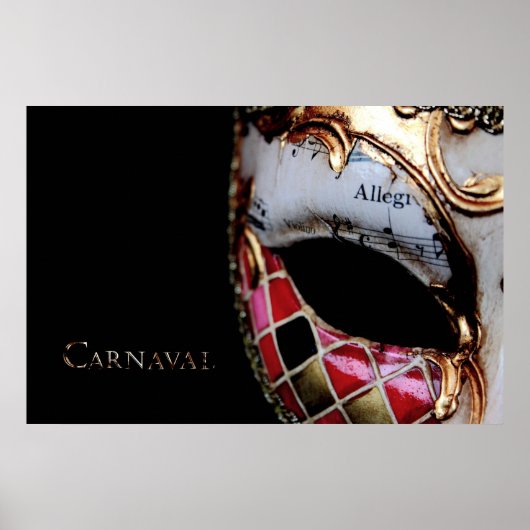 Carnaval - Italië - Masker Poster (Voorkant)