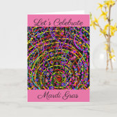 Carnaval Kaart (Gele Bloem)