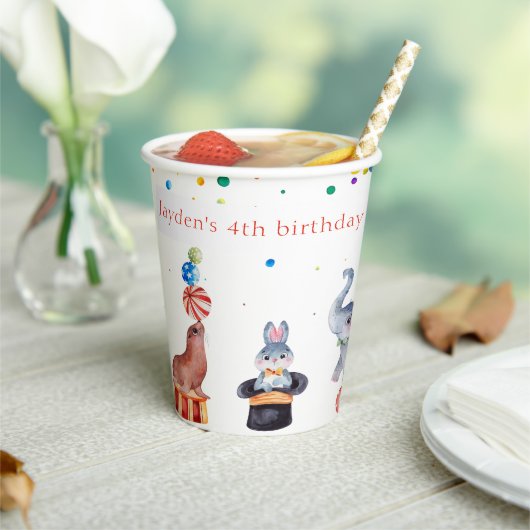 Carnaval Kind Verjaardagsfeest Papieren Bekers (Insitu)