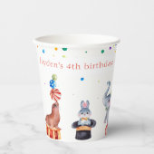 Carnaval Kind Verjaardagsfeest Papieren Bekers (Voorkant)