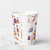 Carnaval Kinderen Verjaardagscircus Patroon Clown Papieren Bekers (Links)