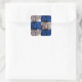 carnaval kist vierkante sticker (Tas)