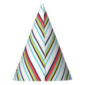 Carnaval, kleurrijke aantekening feesthoedjes (Achterkant)