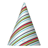 Carnaval, kleurrijke aantekening feesthoedjes (Links)