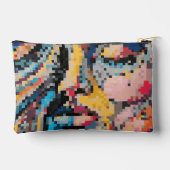 Carnaval Kleurrijke Pixel Art Portret Etui (Achterkant)