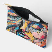 Carnaval Kleurrijke Pixel Art Portret Etui (Open)