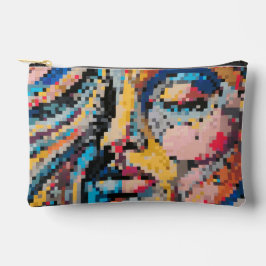 Carnaval Kleurrijke Pixel Art Portret Etui