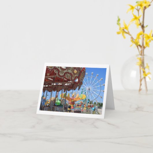 Carnaval Lege Notecard Kaart (Gele Bloem)