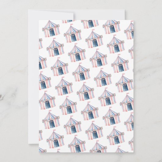 Carnaval Leuke verjaardag Budget Uitnodiging (Achterkant)