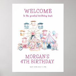 Carnaval Leuke Verjaardag Budget Welkom Poster