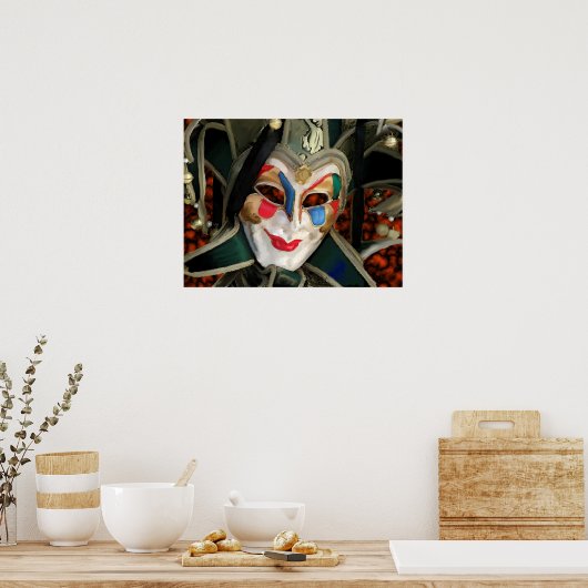 Carnaval Masker Poster (Keuken)