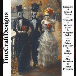 Carnaval Noir Skull Mask Actors BK2 Decoupage Tissuepapier