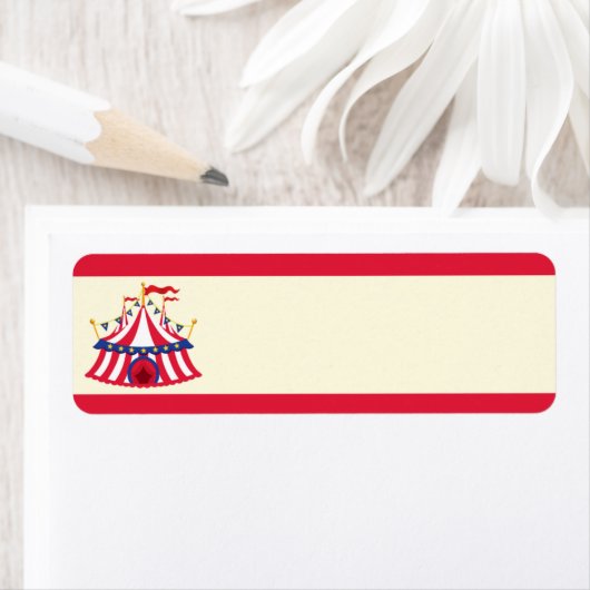 Carnaval of Circus Adreslabel Etiket (Insitu)