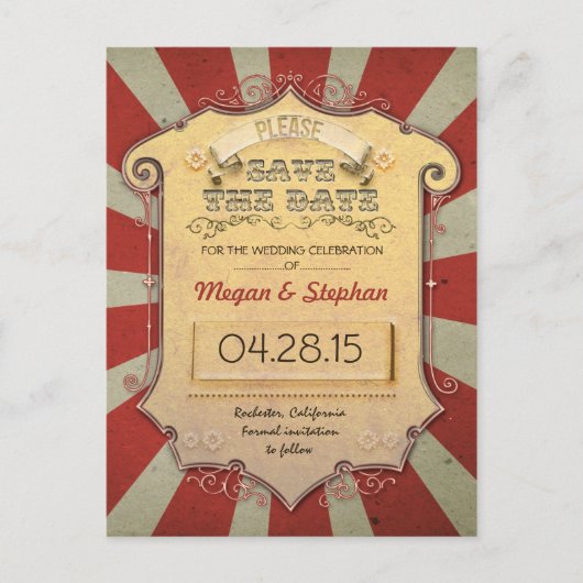 Carnaval of circus briefkaarten (Voorkant)