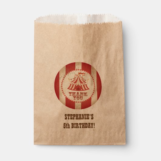 Carnaval of Circus Custom Party Tassen Bedankzakje (Voorkant)
