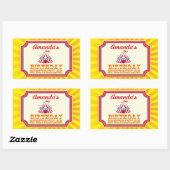 Carnaval of Circus stickers met aangepaste tekst (Vel)