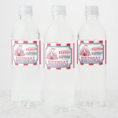 Carnaval of Circus, Verjaardag Waterfles Etiket (Flessen)