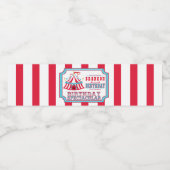 Carnaval of Circus, Verjaardag Waterfles Etiket (Enkel label)
