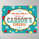 Carnaval of Circus Welcome Sign Carson Poster (Voorkant)