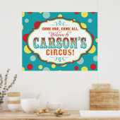 Carnaval of Circus Welcome Sign Carson Poster (Keuken)