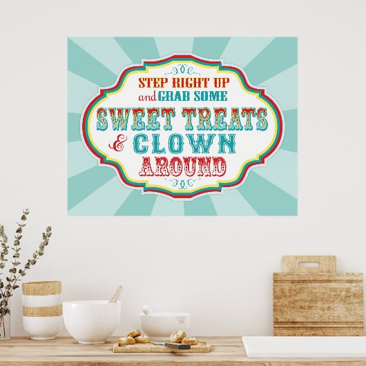 Carnaval of circusteken poster (Keuken)