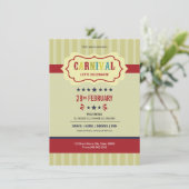 Carnaval Party Flyer Kaart (Staand voorkant)