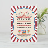 Carnaval Party Flyer-uitnodiging Kaart (Staand voorkant)