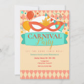 Carnaval Party Invitation Kaart (Voorkant)