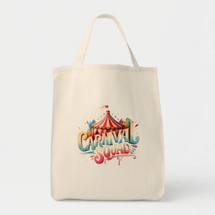 Carnaval Personeel Circus Evenement Retro Circus Tote Bag