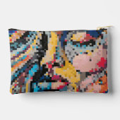 Carnaval Portrait Pixel Art Coloré Etui (Achterkant)