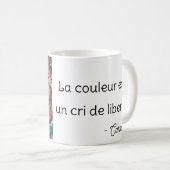 Carnaval Portrait Pixel Art Coloré Koffiemok (Voorkant rechts)