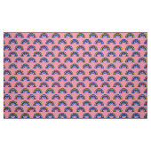 CARNAVAL - Primaire Kleur Retro Regenbogen op Roze Stof (Fat Quarter)