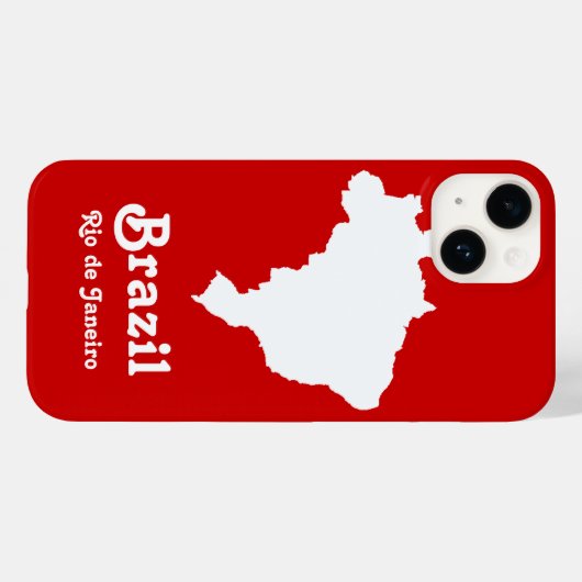 Carnaval Red Festive Brazilië op Emporio Moffa Case-Mate iPhone Case (Achterkant (horizontaal))