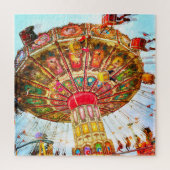 Carnaval  retro swingrit foto kleurrijk legpuzzel (Verticaal)